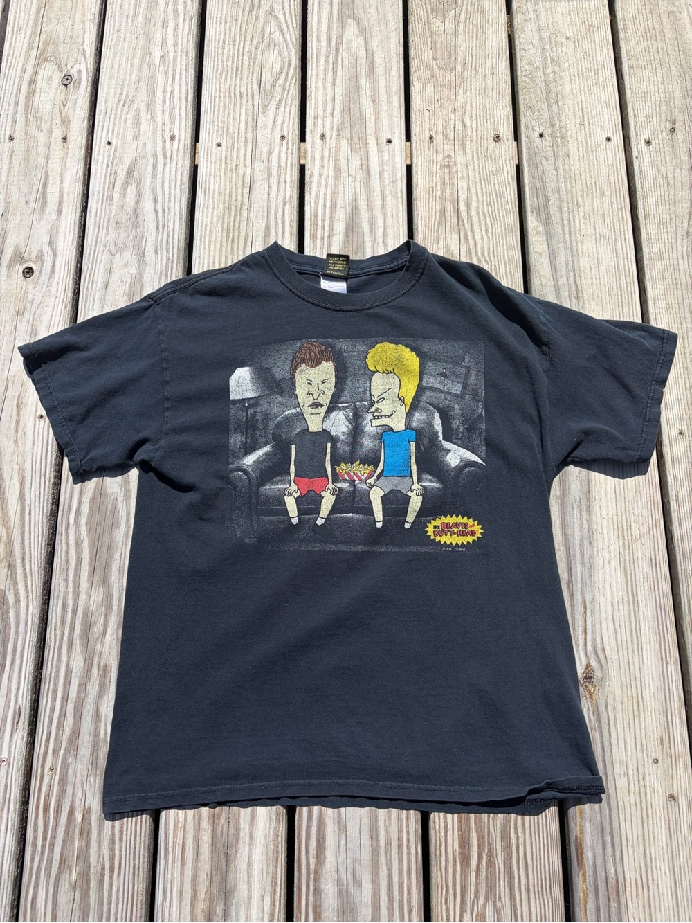 Vintage Beavis and Butthead 2011 Mike Judge T Shirt MTV TV Promo 90’s Style Sz L